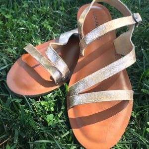 Lucky Brand Gold Alexcia Sandal